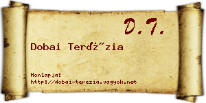 Dobai Terézia névjegykártya
