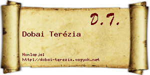 Dobai Terézia névjegykártya
